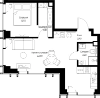 Квартира №655600