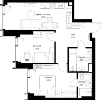 Квартира №622256