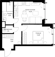 Квартира №536457