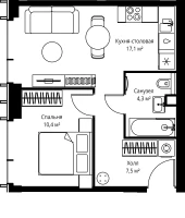 Квартира №543530