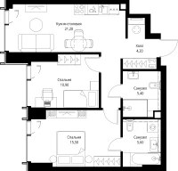 Квартира №613139