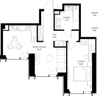 Квартира №536460