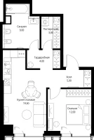 Квартира №615174