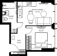 Квартира №525330