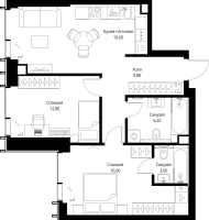 Квартира №533419