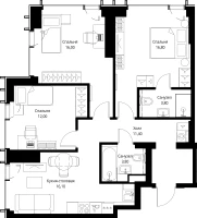 Квартира №631369