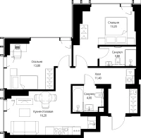 Квартира №639464