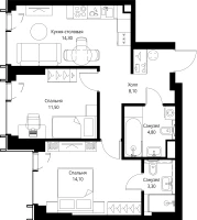 Квартира №633392