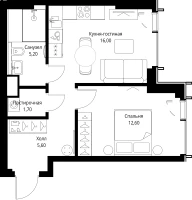 Квартира №533424