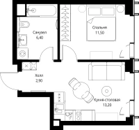 Квартира №657613